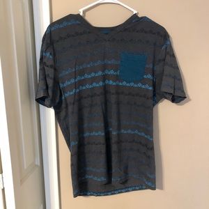 Aztec printed v-neck